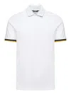 K-way Vincent Pique Sottocollo In Contrasto Polo In White