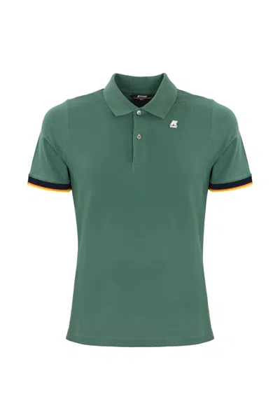 K-way Vincent Polo Shirt In Green Palm