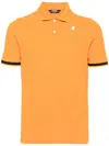 K-way Vibrant Orange Contrast Detail Polo In Orange