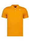 K-way Vinnie Two-button Logo Polo Shirt In Yellow