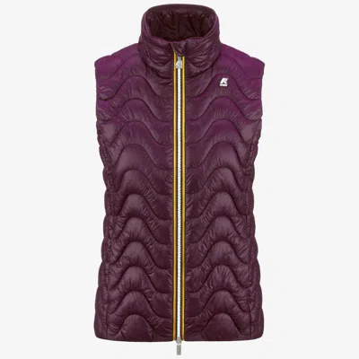 K-way Viole Quilted Warm In Burgundy