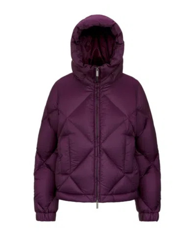 K-way Violet Women's Short Thermo Jacket With Down Insulation In Purple