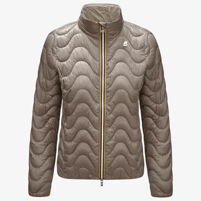 K-way Violette Quilted Warm In Brown