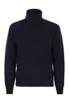 K-way K Way Virgil Turtleneck Jumper In Navy