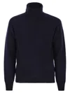 K-way K Way Virgil Turtleneck Jumper In Navy