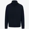 K-way Man Turtleneck Midnight Blue Size M Wool In Blue