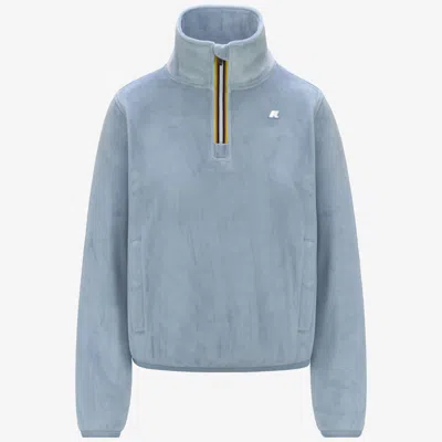 K-way Viv Velour Polar In Blue