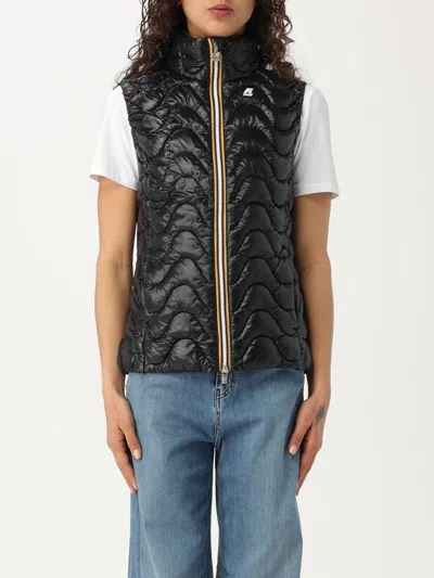 K-way Waistcoat  Woman Color Black In Black