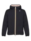 K-way Jack St Warm Double Slim-fit Giacca Reversibile. In Poliestere Elasticizzato Impermeabile. Imbottitu In Blue