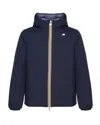 K-way Jack St Thermo Reversibile Jacket In Blue D-grey Blue A