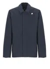 K-way Waterproof Blue Jacket With Contrasting Details In Blue