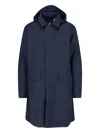K-way Waterproof Coat In Blue