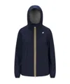 K-way Waterproof Coated Jacket In Blue