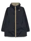 K-way Long-sleeved Down Jacket In Blue