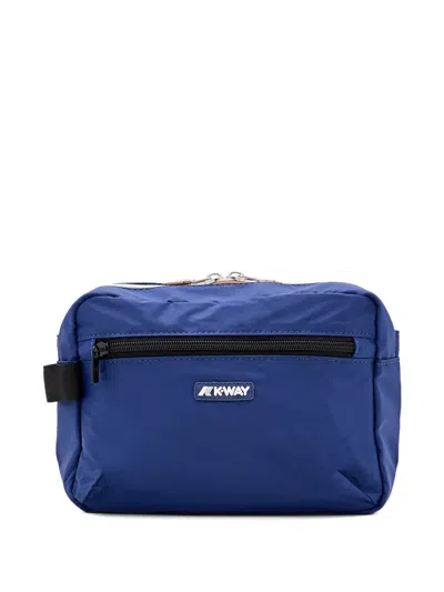 K-way Waterproof Wash Bag In Blue