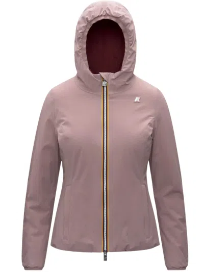 K-way Waterproof Women Jackets  - Lily St Warm Double - Pink In Purple