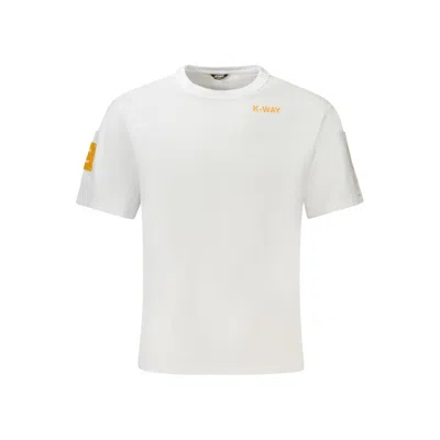 K-way White Cotton Men T-shirt