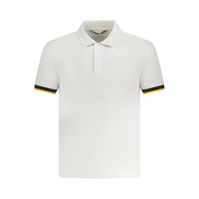 K-WAY WHITE COTTON POLO SHIRT