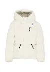 K-way White Down Jacket For Kids In White