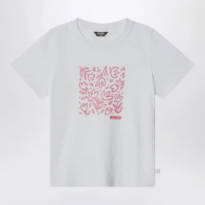 K-way Kids' White Melis T-shirt With Glitter Print