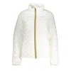 K-way Wave-pattern Hooded Jacket In White