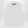 K-way White Sleeveless Cotton Polo