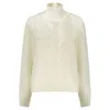K-way White Wool Women Sweater