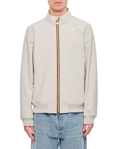 K-way Wind Jacket With Central Zip Closure In Multi