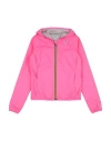 K-way Woman Jacket Fuchsia Size L Polyester In Pink