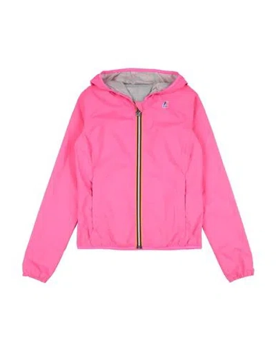 K-way Woman Jacket Fuchsia Size L Polyester In Pink