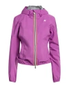 K-way Woman Jacket Mauve Size S Polyester, Polyurethane In Purple