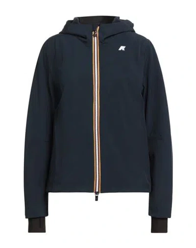 K-way Woman Jacket Midnight Blue Size S Polyester, Polyurethane