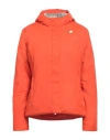 K-way Woman Jacket Orange Size Xl Polyamide