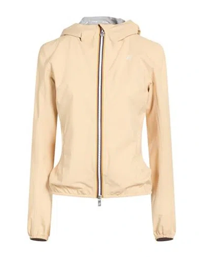 K-way Woman Jacket Sand Size L Polyester, Polyurethane In Neutral