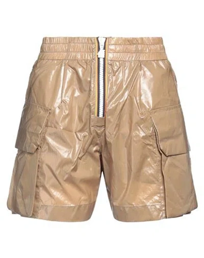 K-way Woman Shorts & Bermuda Shorts Khaki Size M Polyamide In Beige