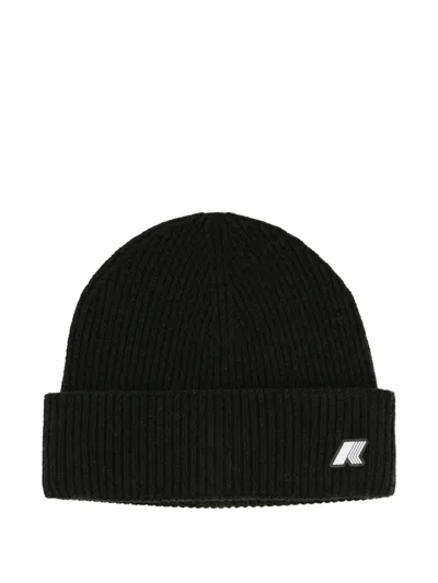 K-way Wool Beanie In Black