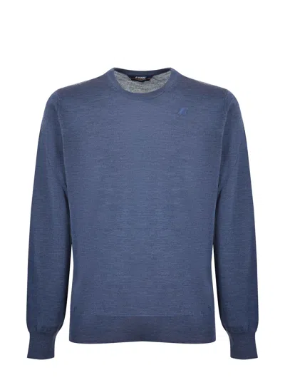 K-way Wool Sweater In Blue