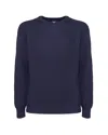 K-way Sweater In Wool Blend Ribbed In Blue Depth