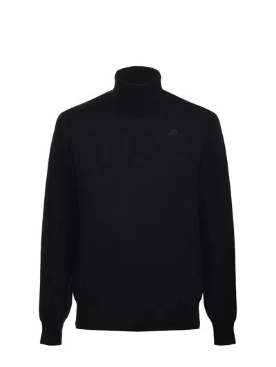 K-way Wool Turtleneck In Black