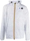 K-way X 10 Corso Como Polka-print Zipped Jacket In White
