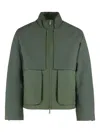 K-way X Antheo Panelled Wool Jacket In Green