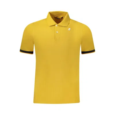 K-way Yellow Cotton Men Polo Men's Shirt