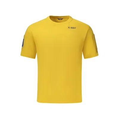 K-way Yellow Cotton Men T-shirt