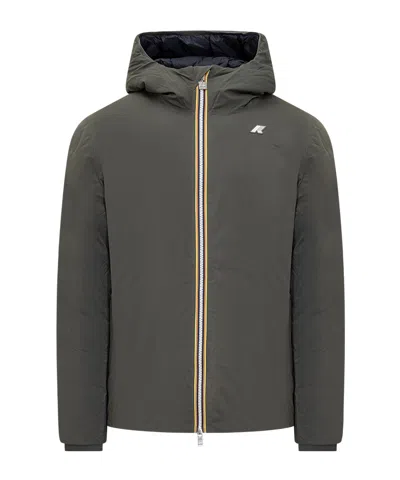 K-WAY K-WAY REVERSIBLE HOODED DOWN JACKET