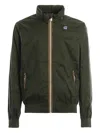 K-way Zip-fastening Bomber Jacket In Green