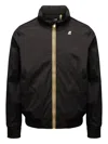 K-way Zip-fastening High-neck Jacket In Black
