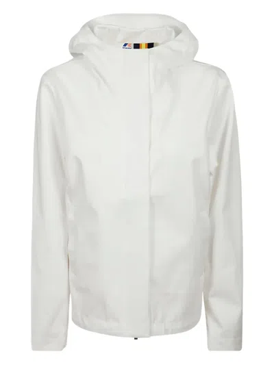 K-way Zip-fastening Jacket In White