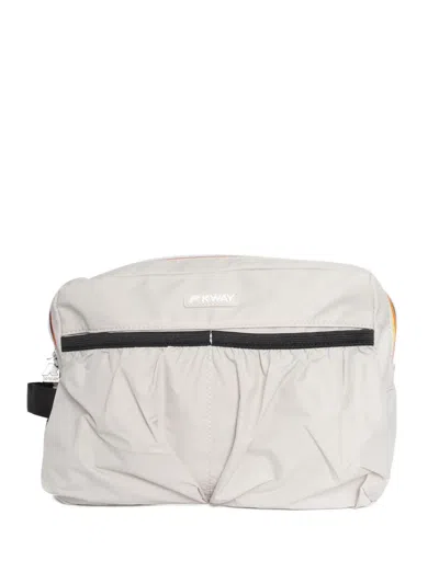 K-way Zip-top Shoulder Bag In White