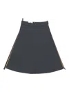 K-way Zip-trim Skirt In Multi