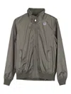 K-way Zip-up Bomber Jacket In Gray